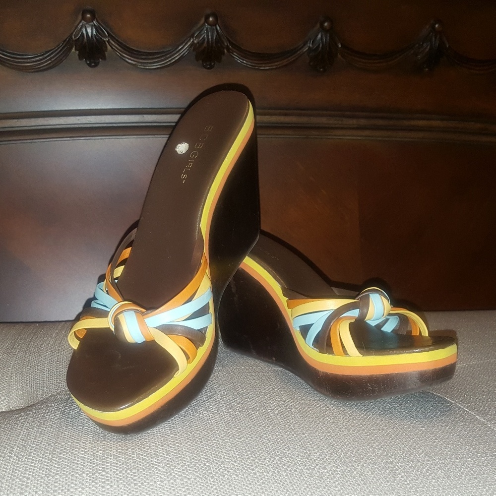 BCBG Multi Color Wedges